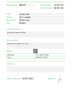 Retatrutide 40mg vial