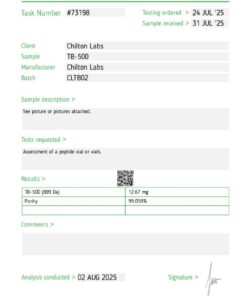 Thymosin TB-500 (889 Da) 10mg vial